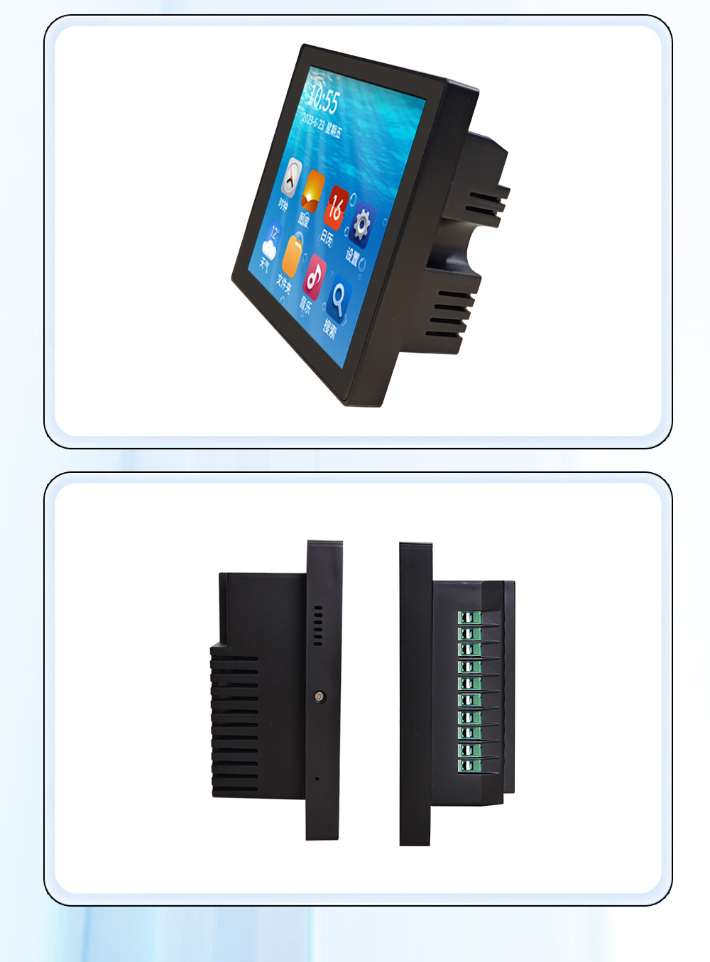 Smart Home Wifi 4 Inch Wall Mounting Touch Screen Display Relay Rs485 Rj45 Control Tablet Panel