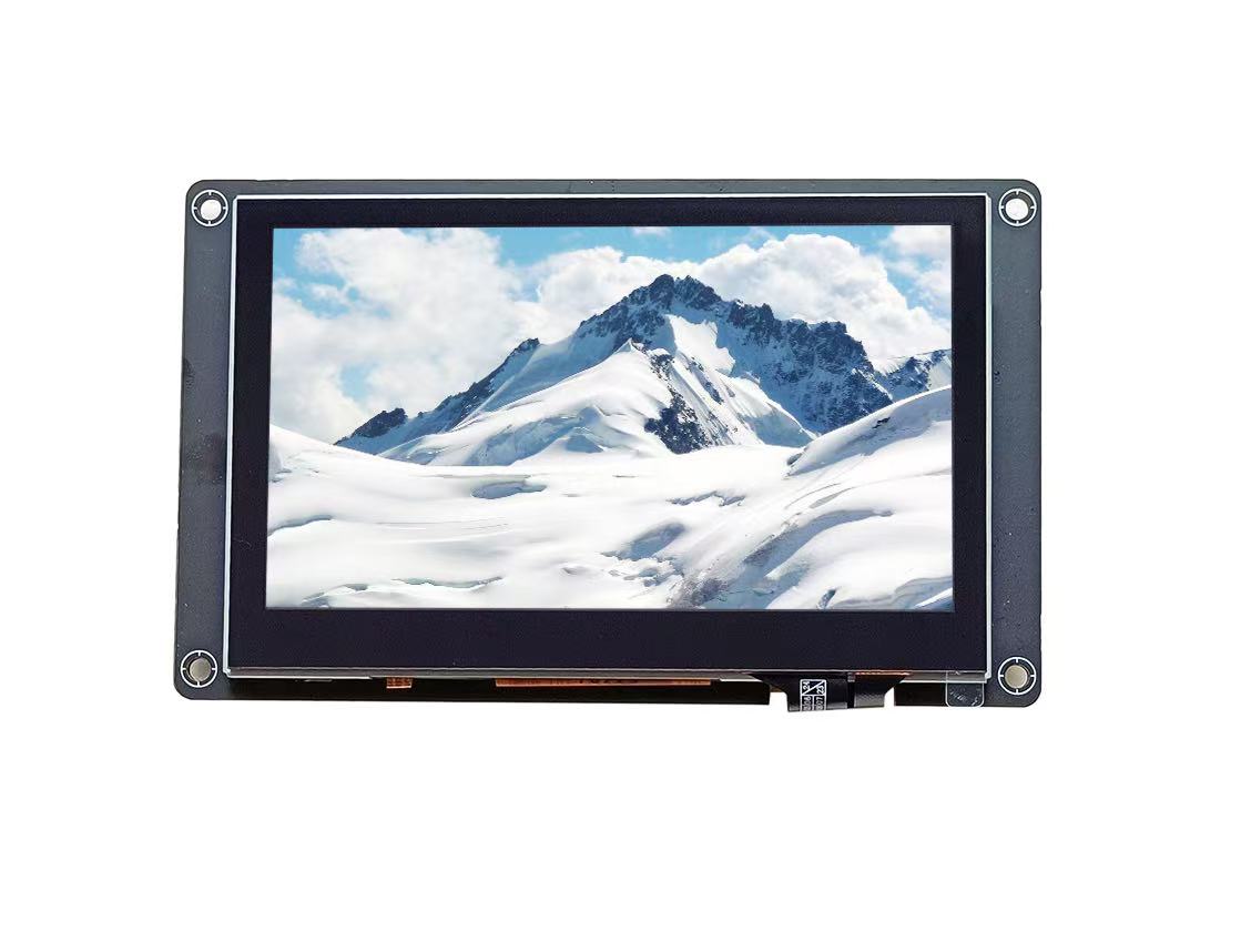 4.3 Inch  480*272 Resolution LCD Module RS232 Interface 300 Cd/m2 Touch Screen Panel Capacitive Touch Display