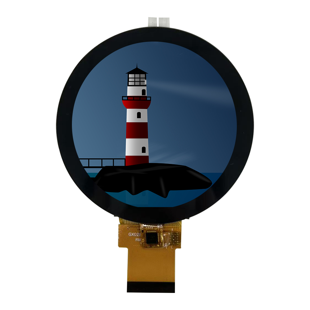 2.8 Inch Round IPS TFT LCD LED Display 480x480 Capacitive Touch SPI RGB Interface Module 255cd/m2 Brightness