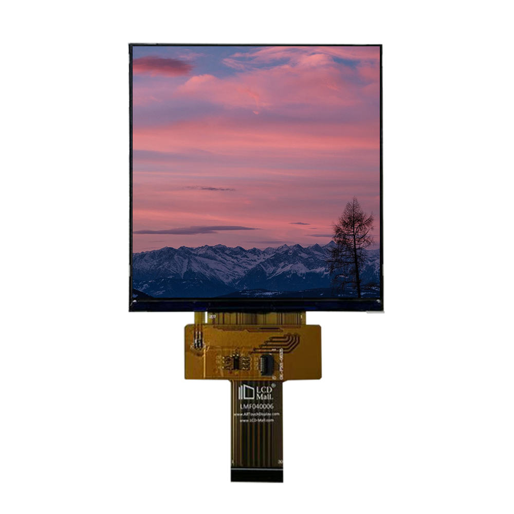 4.0 Inch IPS TFT LCD Display Module Square 720x720 MIPI Interface LED Backlight 350 Nits Brightness Customized Touch LCD Screen