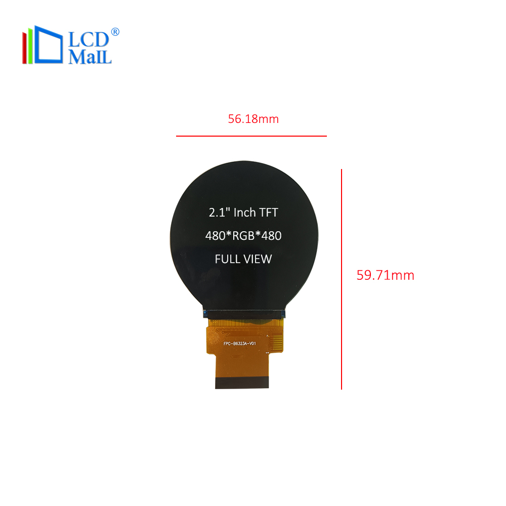 round tft lcd display