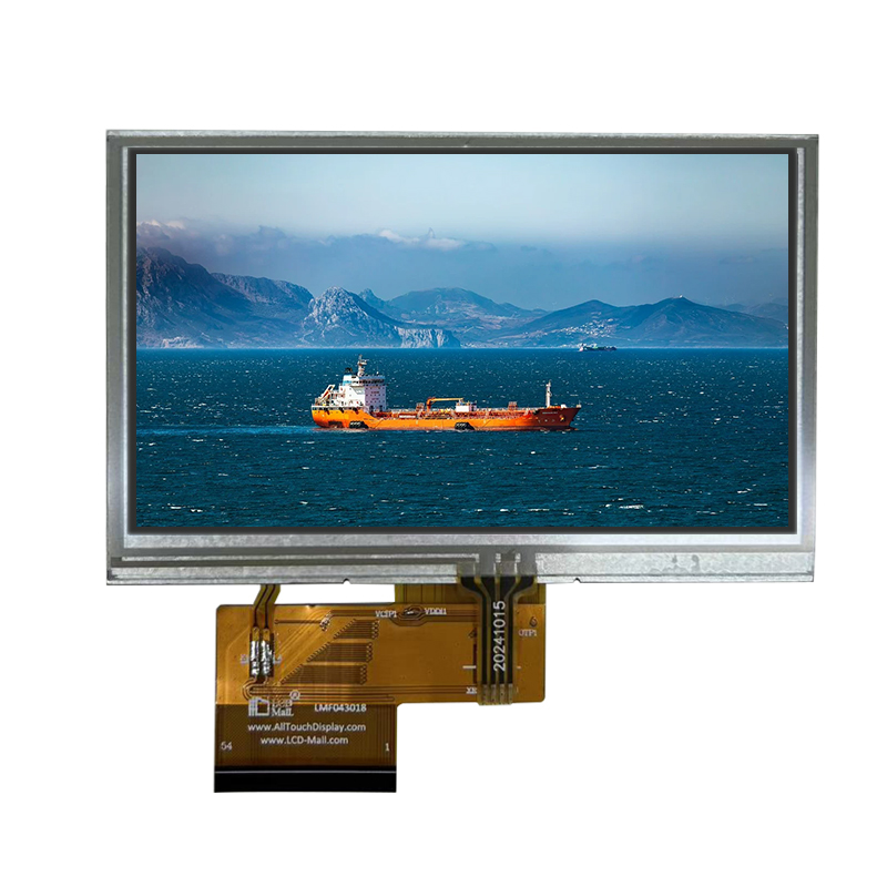 4.3 inch Touch TFT LCD Display 54-pin RGB+SPI Interface 480*272 Resolution TFT LCD Module With RTP