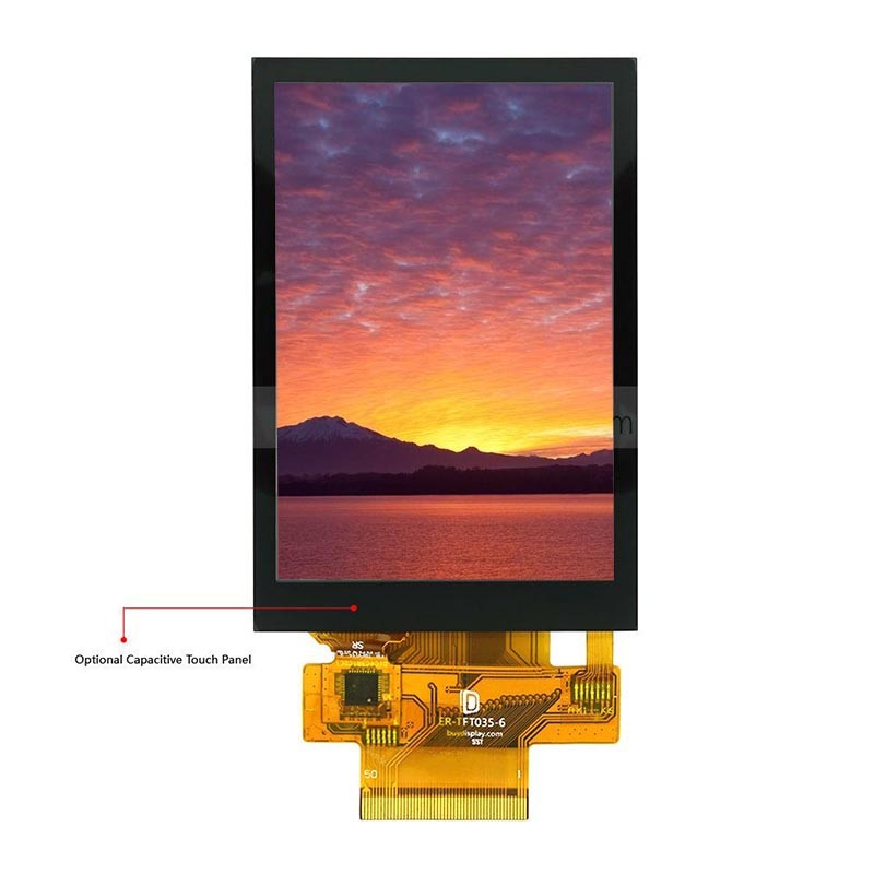 3.2 inch tft lcd module 240*320 resolution 12 o' clock viewing with touch screen