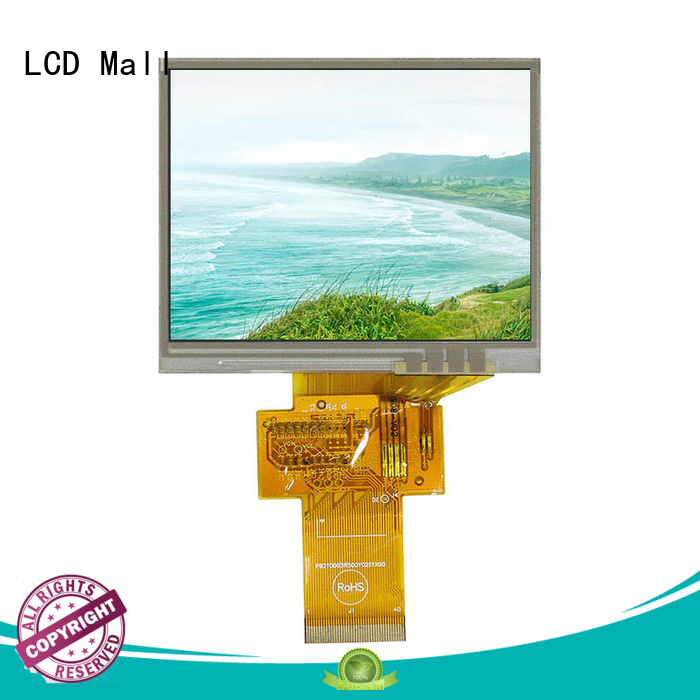 LCD Mall big screen tft touch screen with resistance touch for gps
