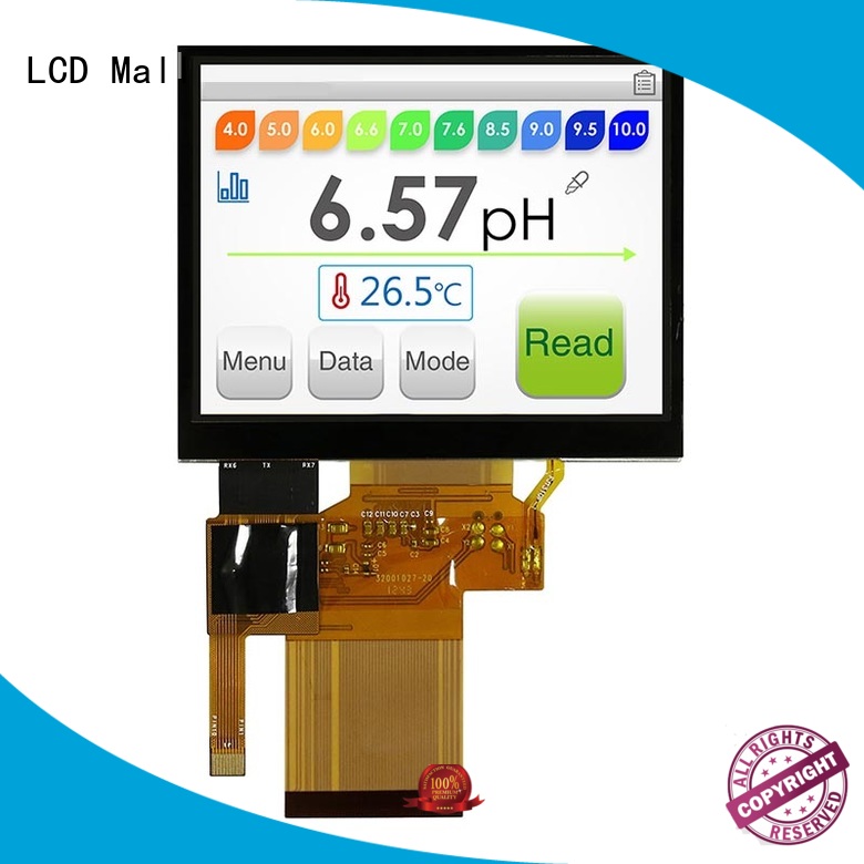LCD Mall good brightness tft touch screen with resistance touch for gps